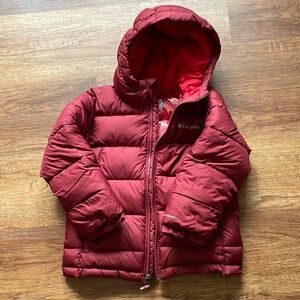 Columbia omni heat insulated hooded jacket sz 4/5